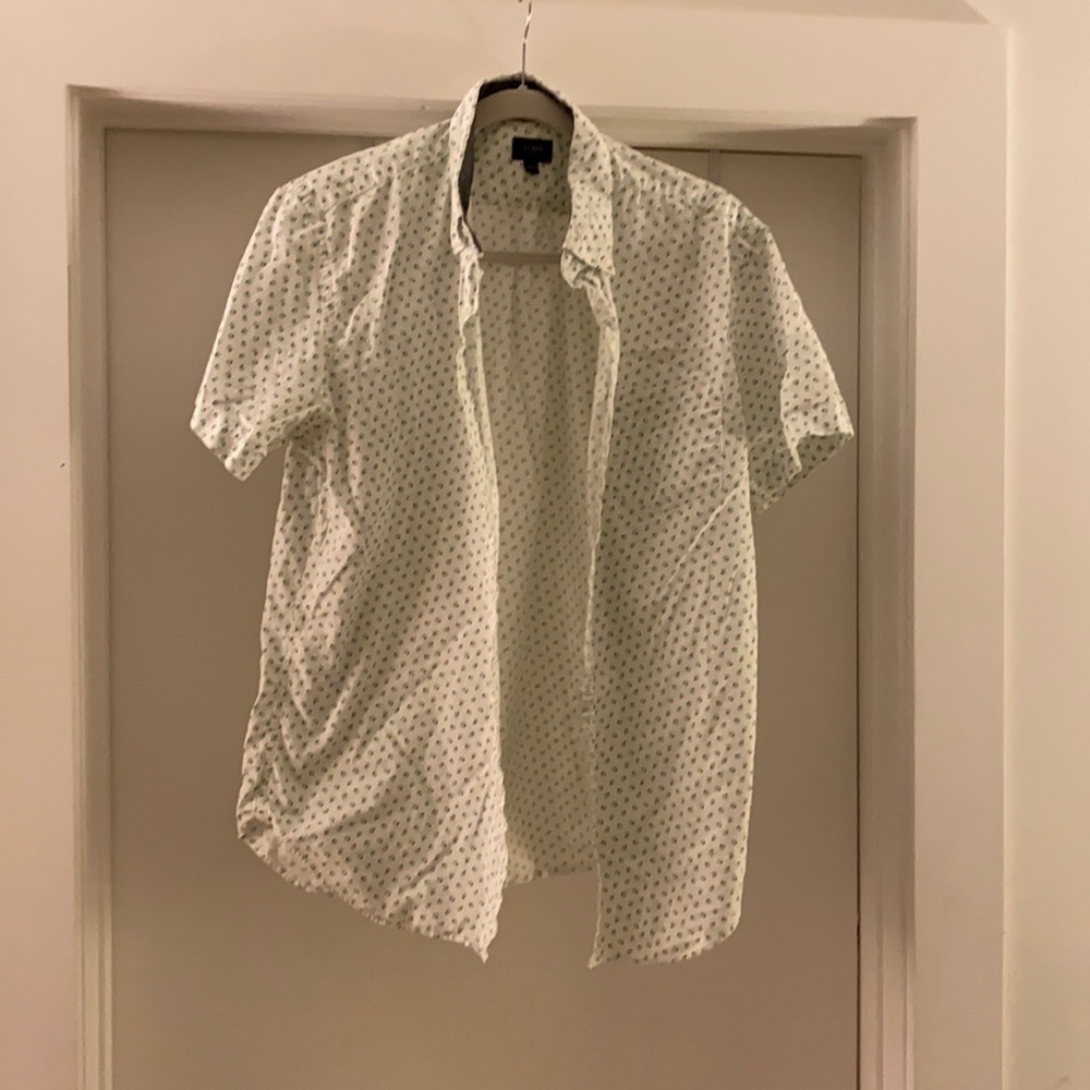 JCrew button down with fun pattern